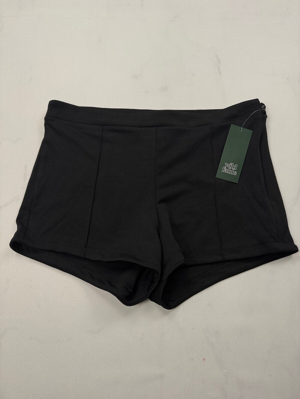 All in Fable Shorts Black Modern Classic Adjustable - Womens M